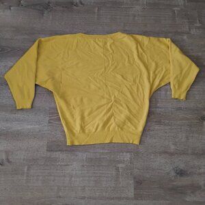 Ckikiou Yellow Batwing Sweater